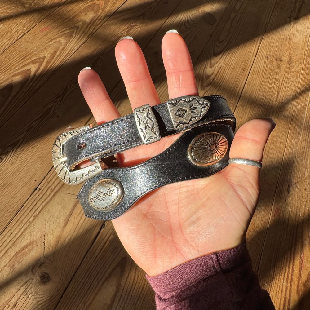 Vintage children’s western leather belt